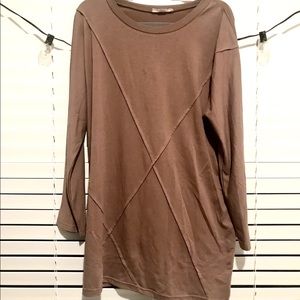Brown Tribal Tunic Dress